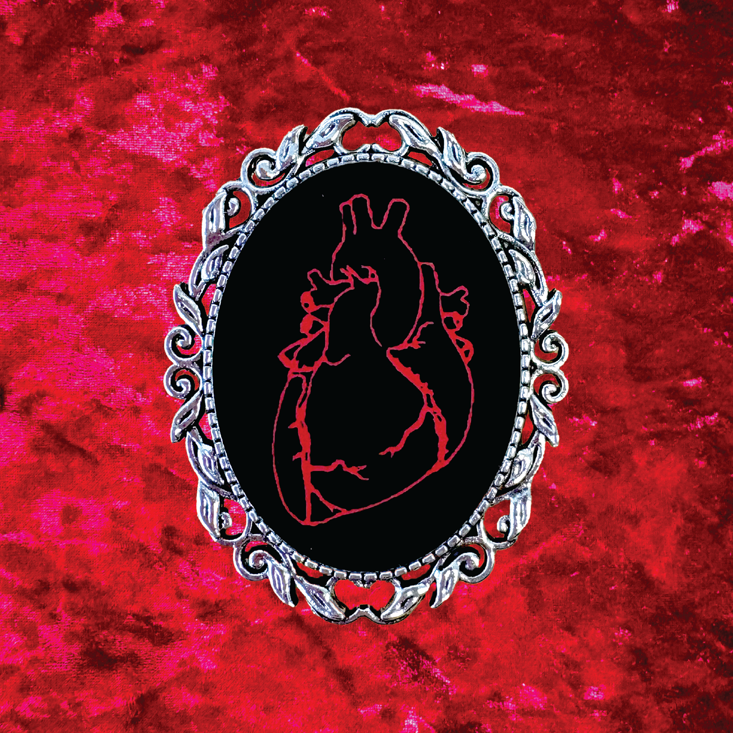 Anatomical Heart Brooch