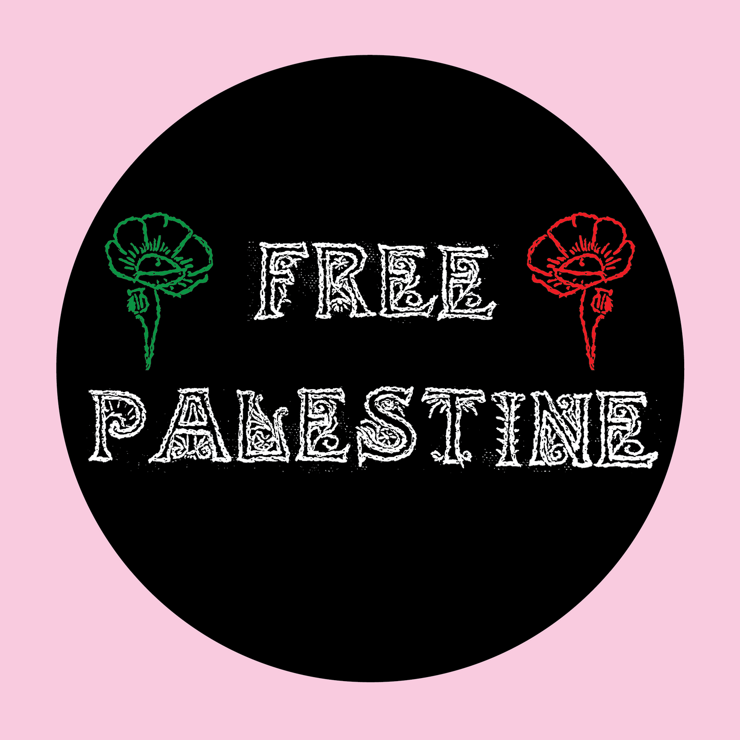 Free Palestine Sticker- Contribute to Hazem & Amani's GoFundMe