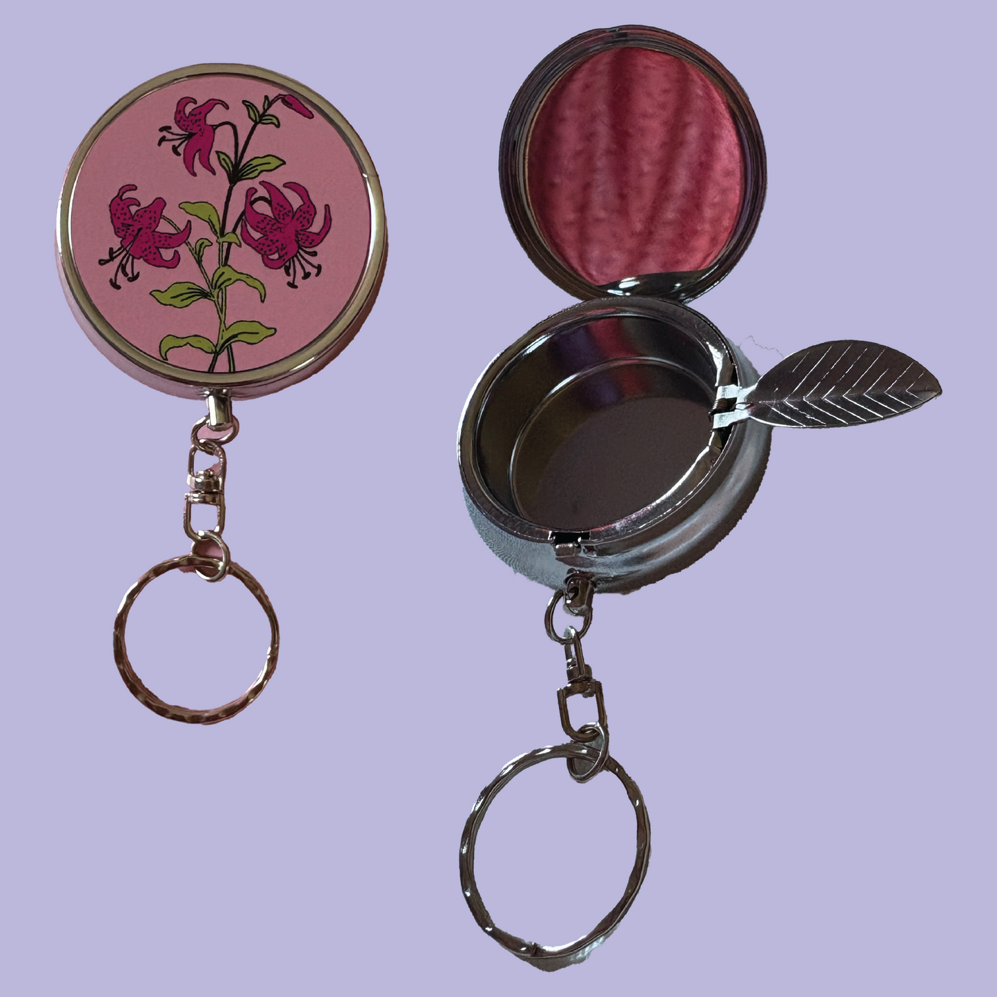 Tiger Lily Travel Ashtray Keychain