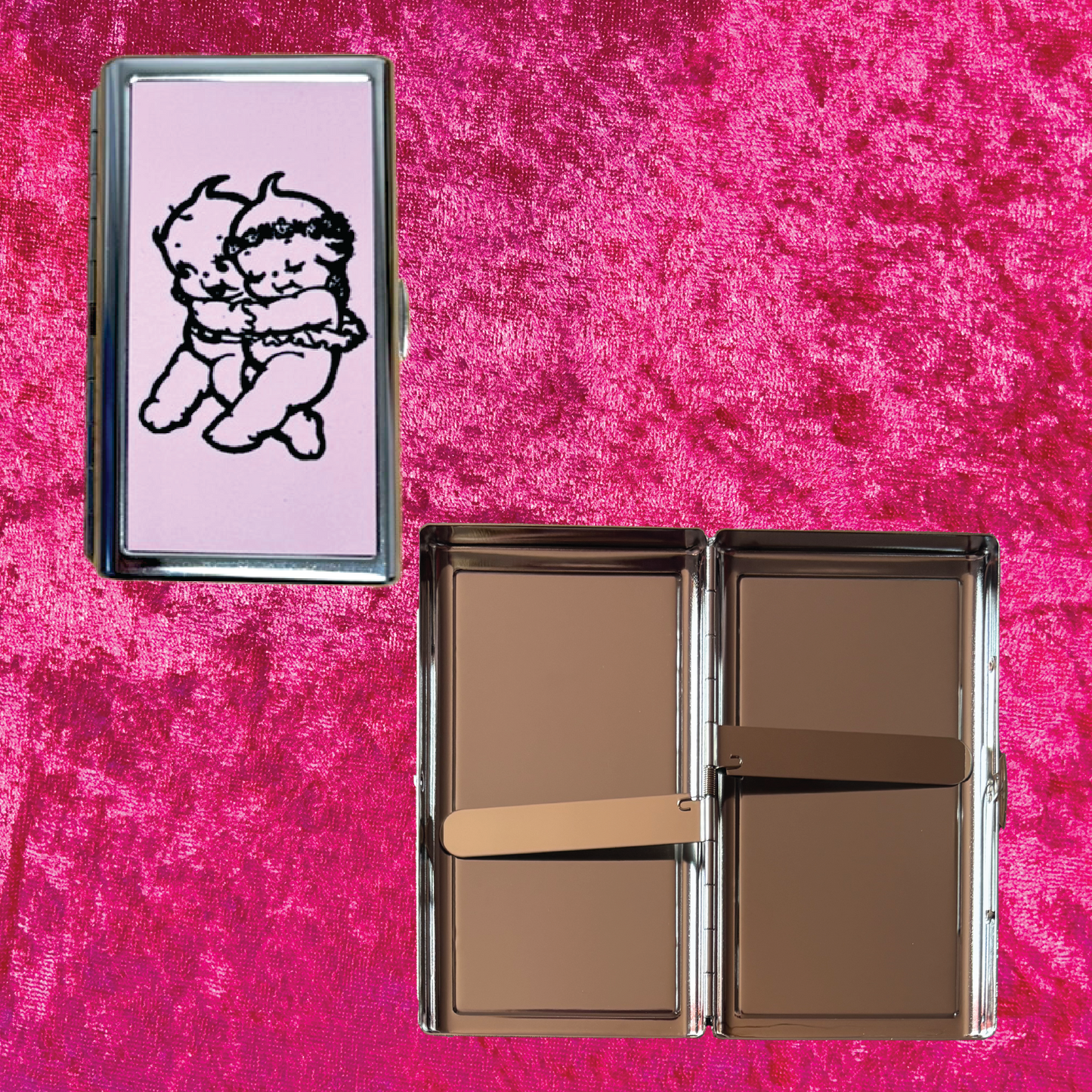 Kewpie Metal Cigarette Case