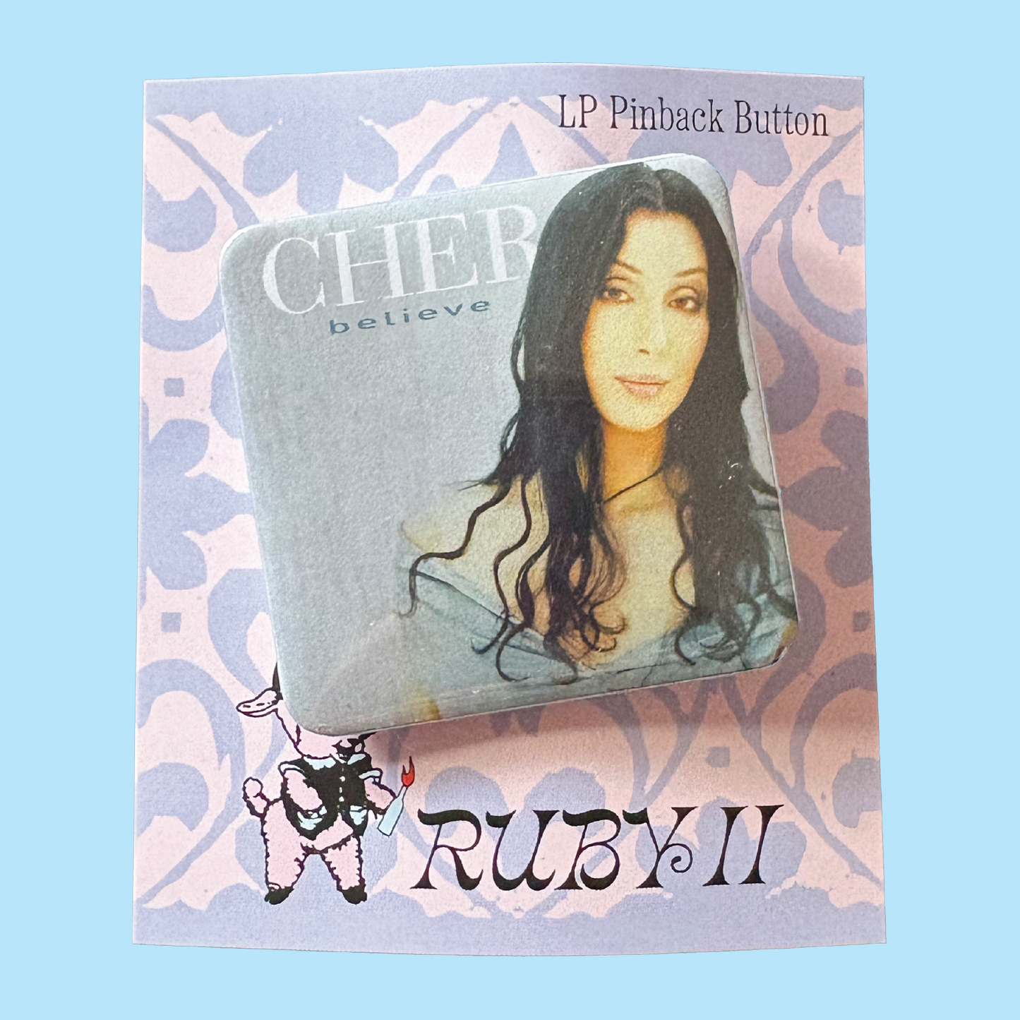 Cher Believe LP Album Pinback Button