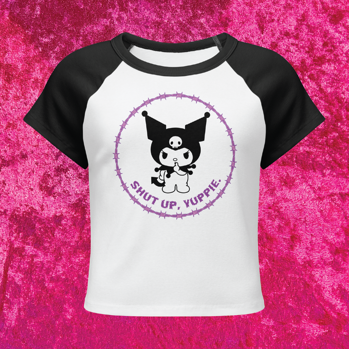 Shut Up Yuppie Cropped Tee
