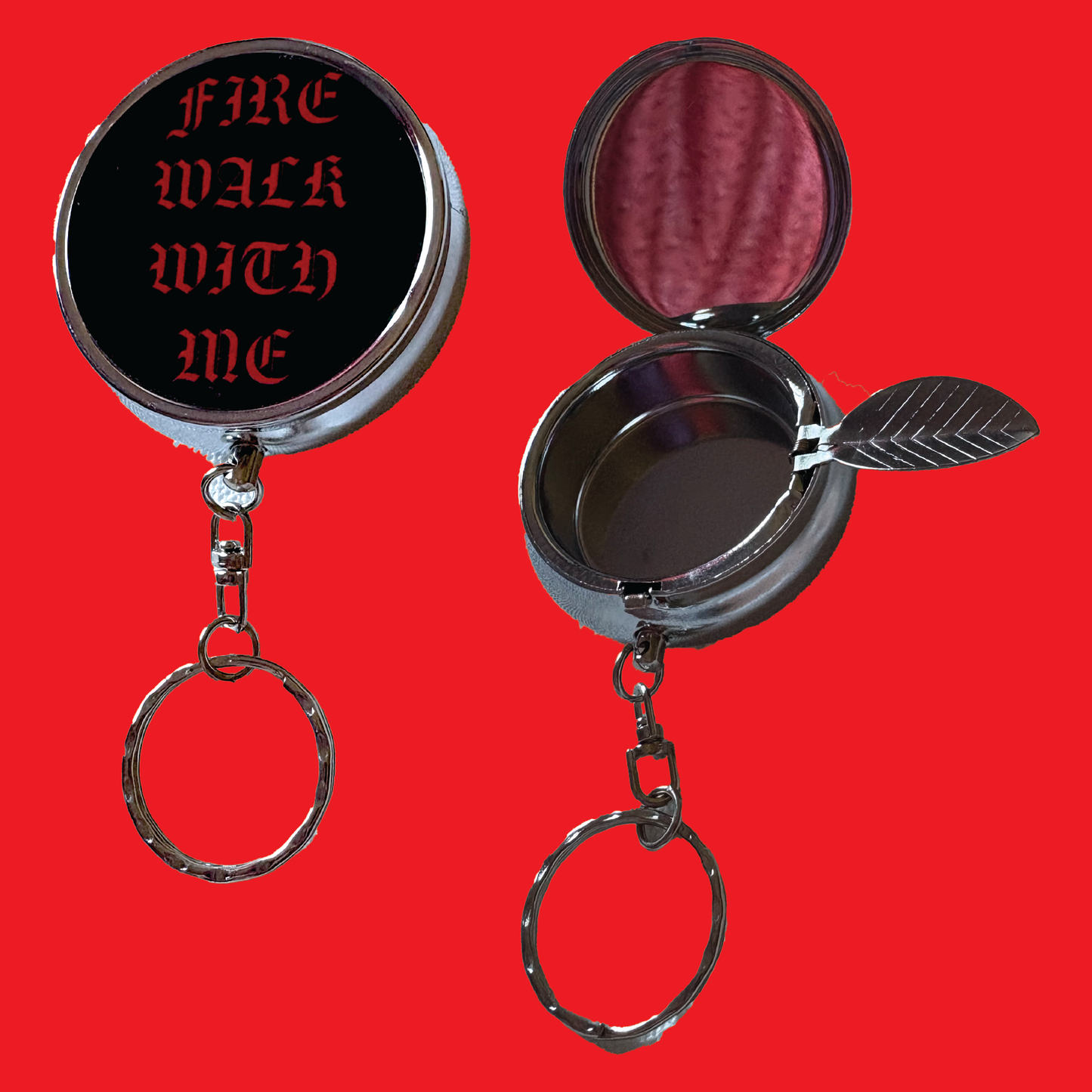 Fire Walk With Me Twin Peaks Travel Ashtray Keychain