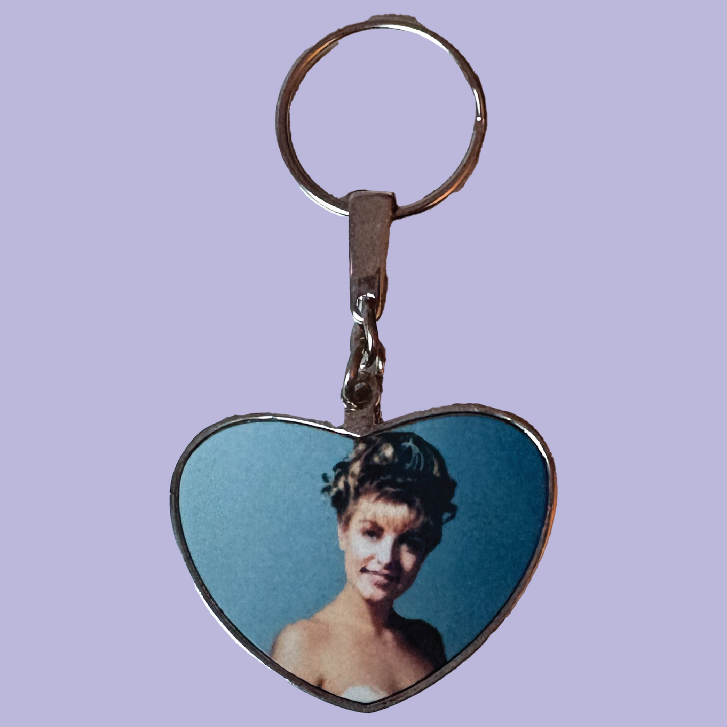 Laura Palmer Twin Peaks Heart Keychain