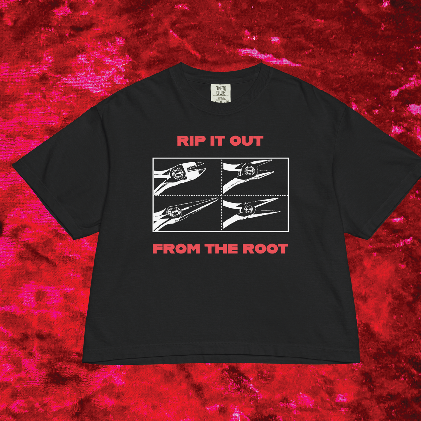 Rip it Out Boxy Cropped Tee