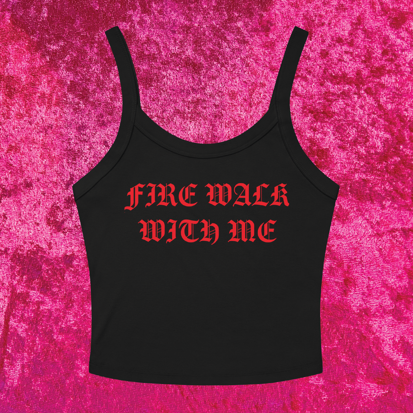 Fire Walk With Me Twin Peaks Cropped Tank Top