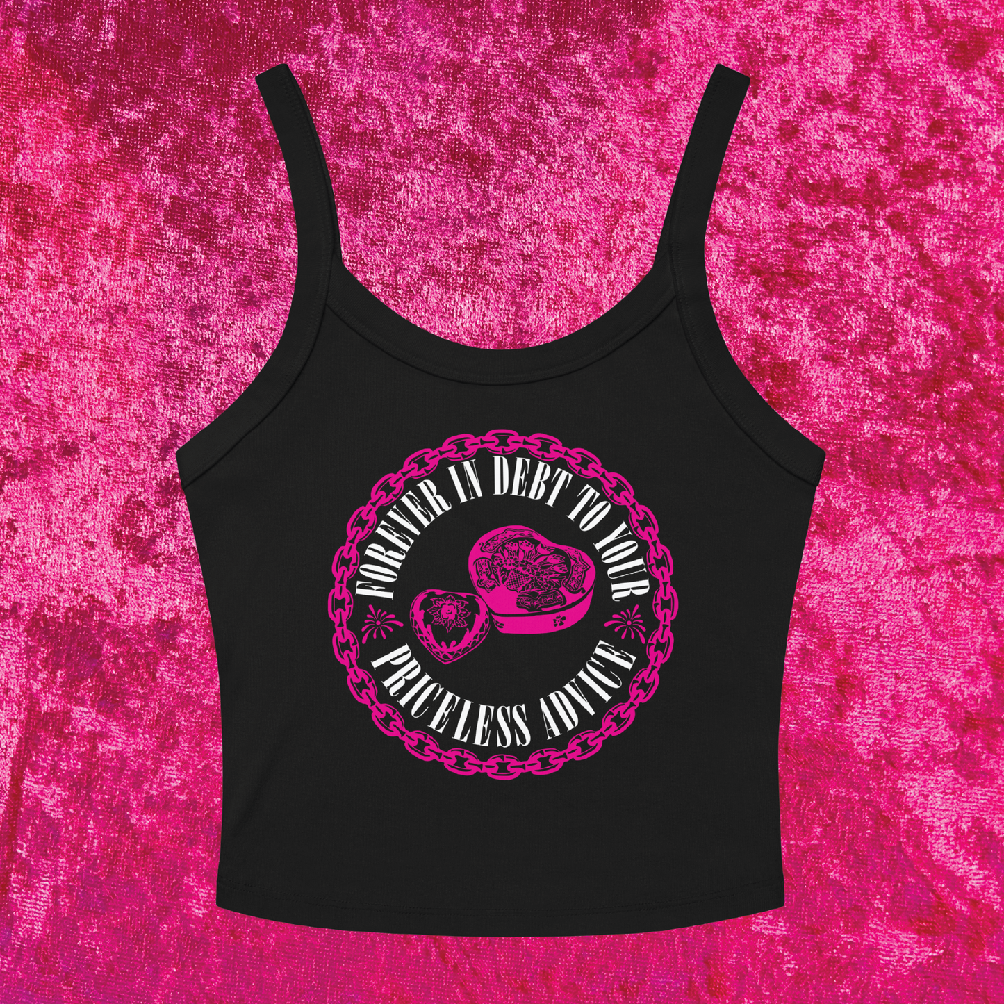 Heart Shaped Box Cropped Tank Top