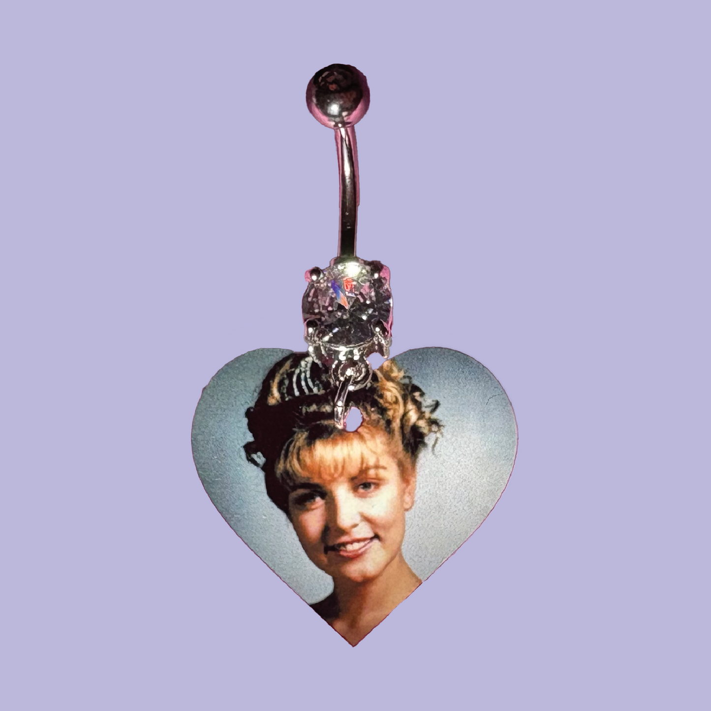 Laura Palmer Twin Peaks Heart Belly Ring
