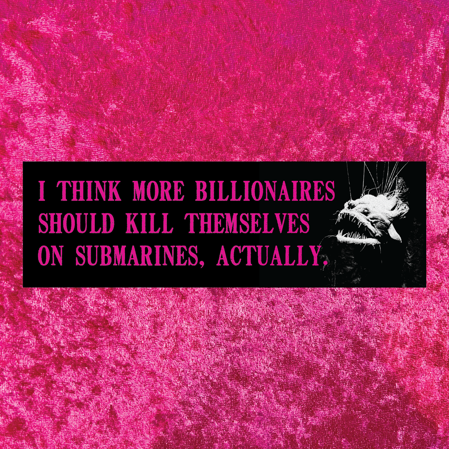 Billionaires Bumper Sticker