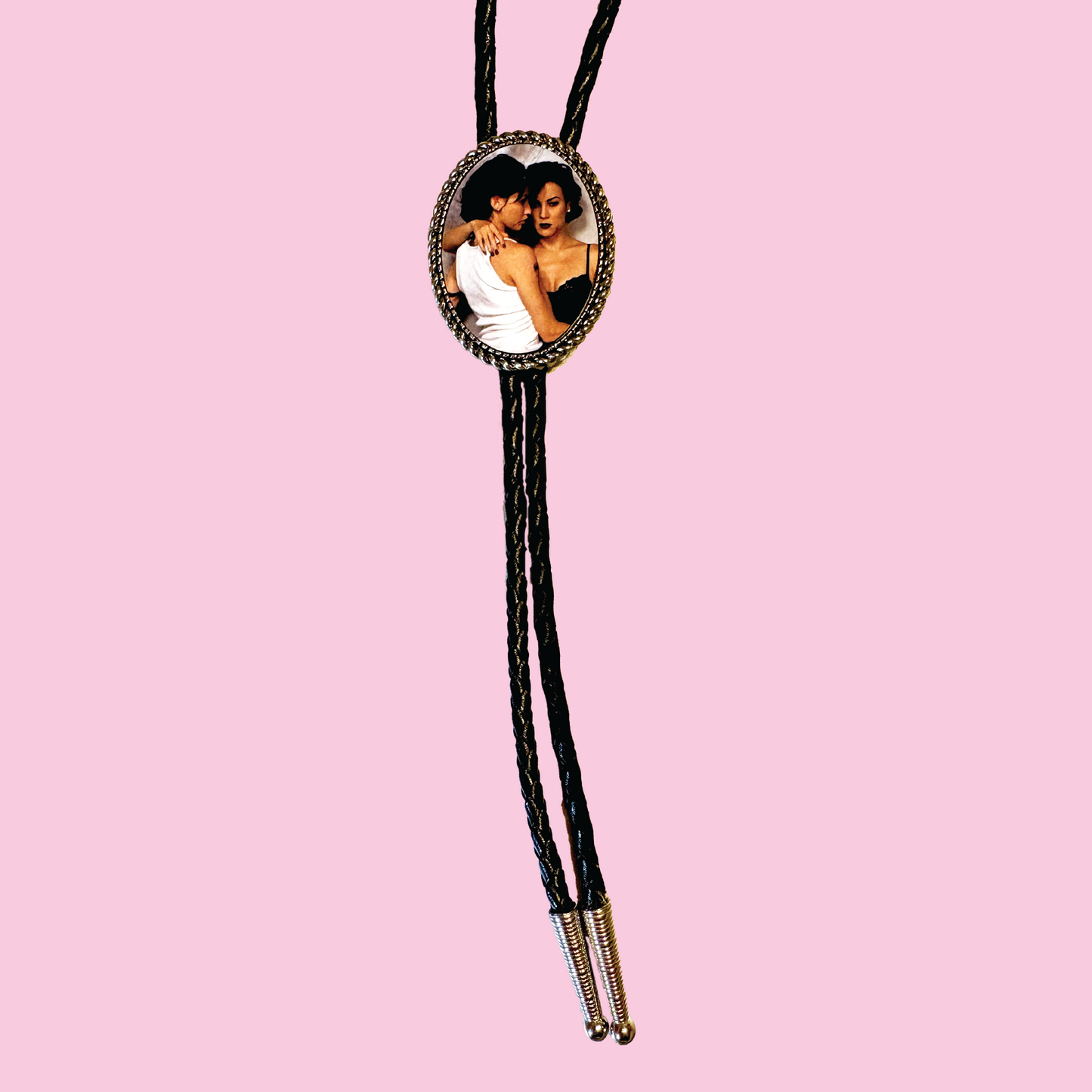 Bound Leather Bolo Tie