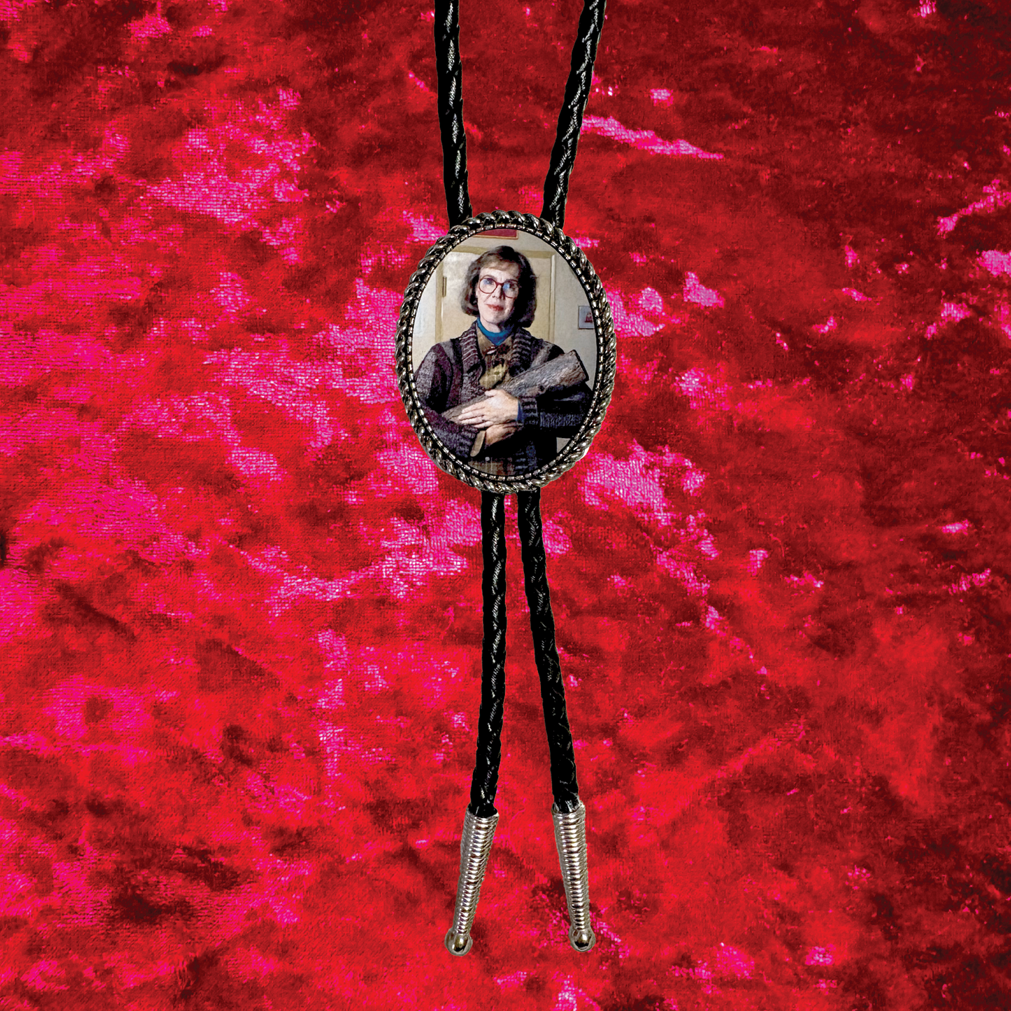 Twin Peaks the Log Lady Leather Bolo Tie