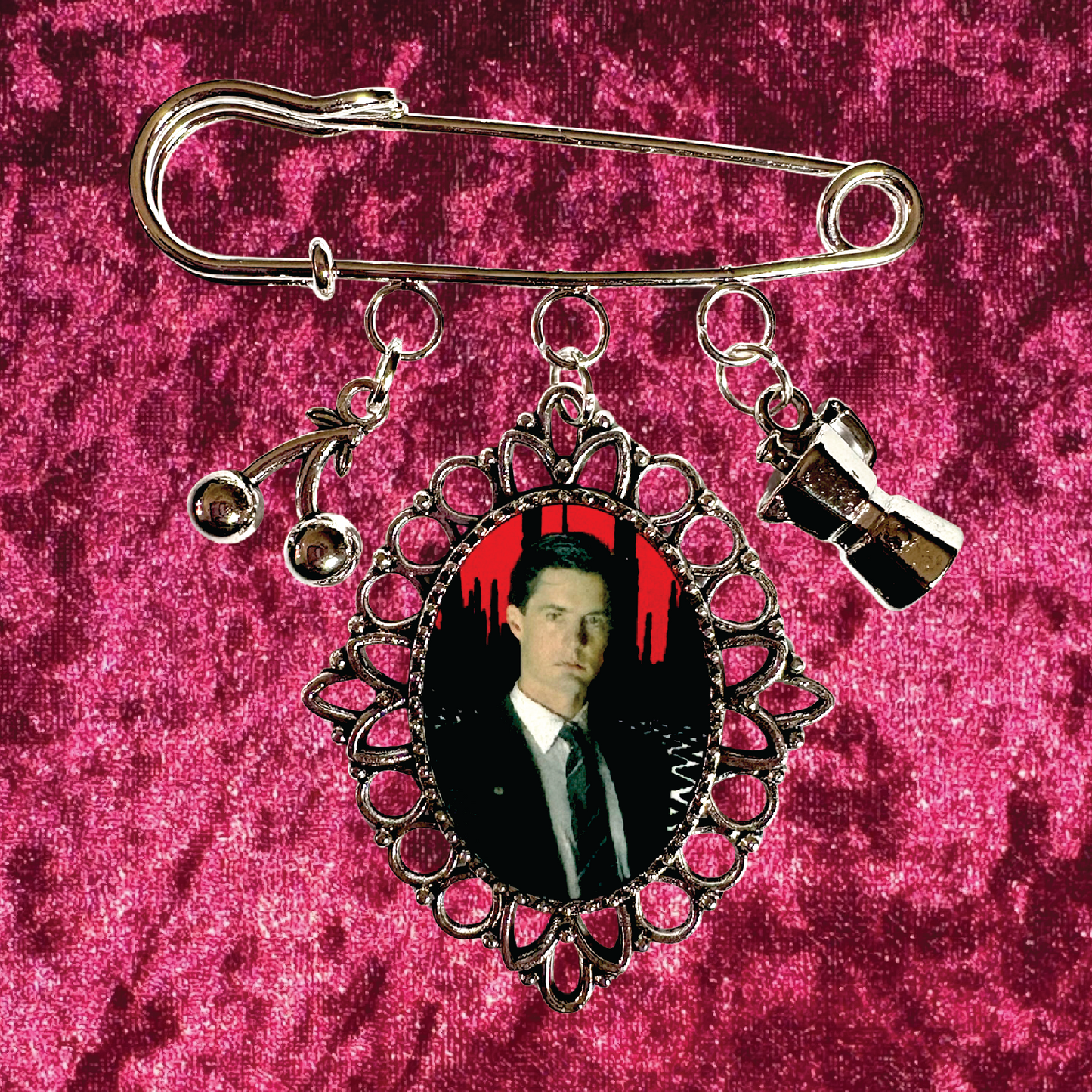 Twin Peaks Special Agent Dale Cooper Charm Pin