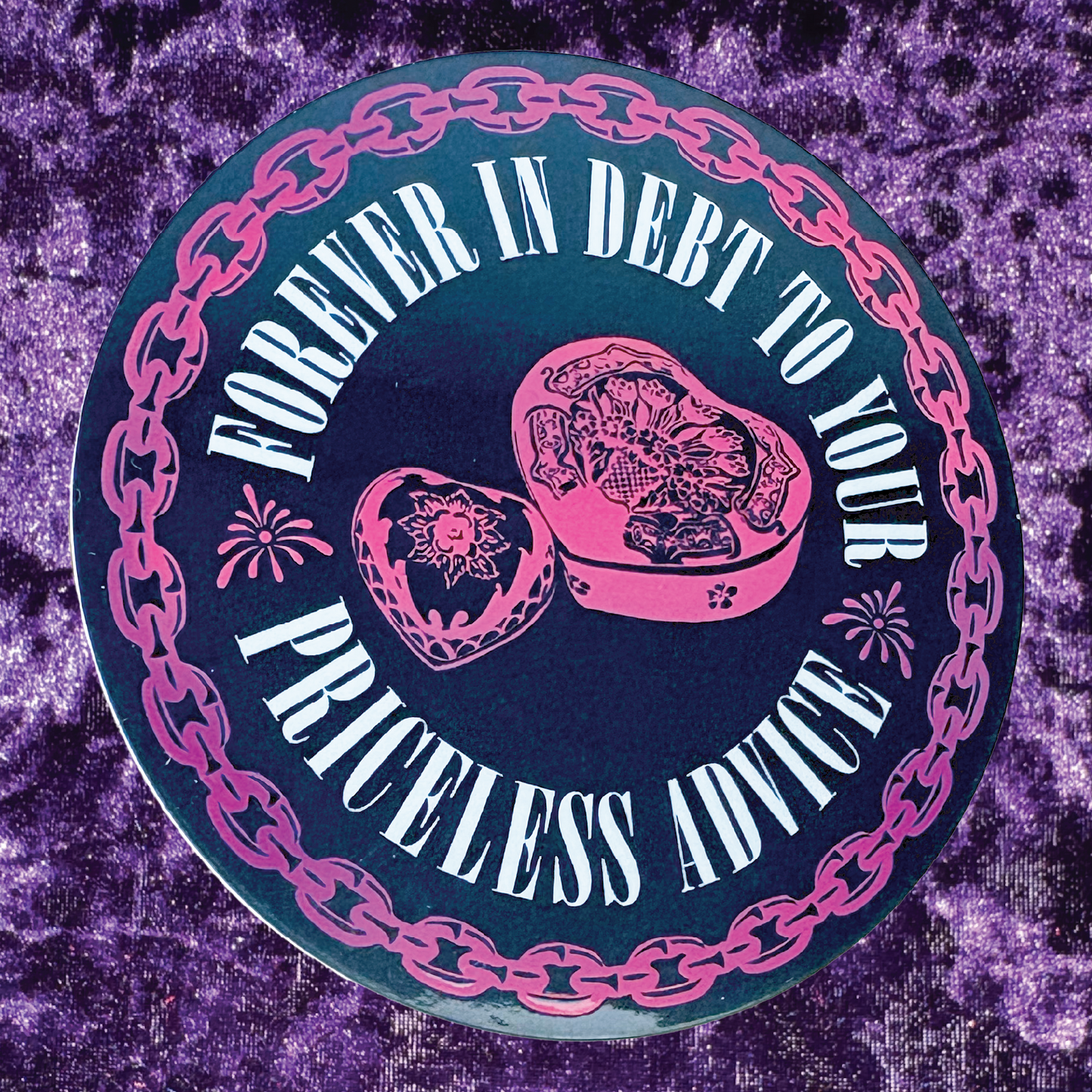 Heart Shaped Box Holographic Sticker