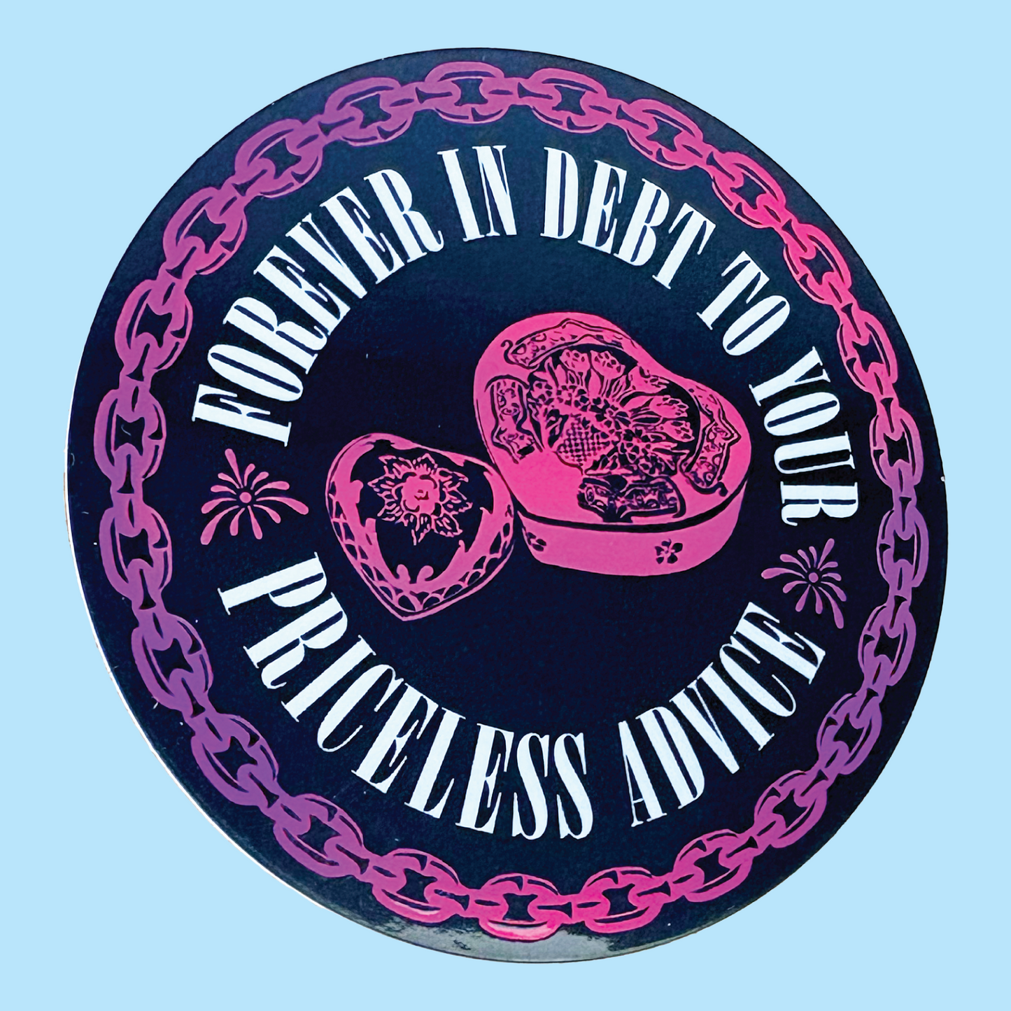 Heart Shaped Box Holographic Sticker