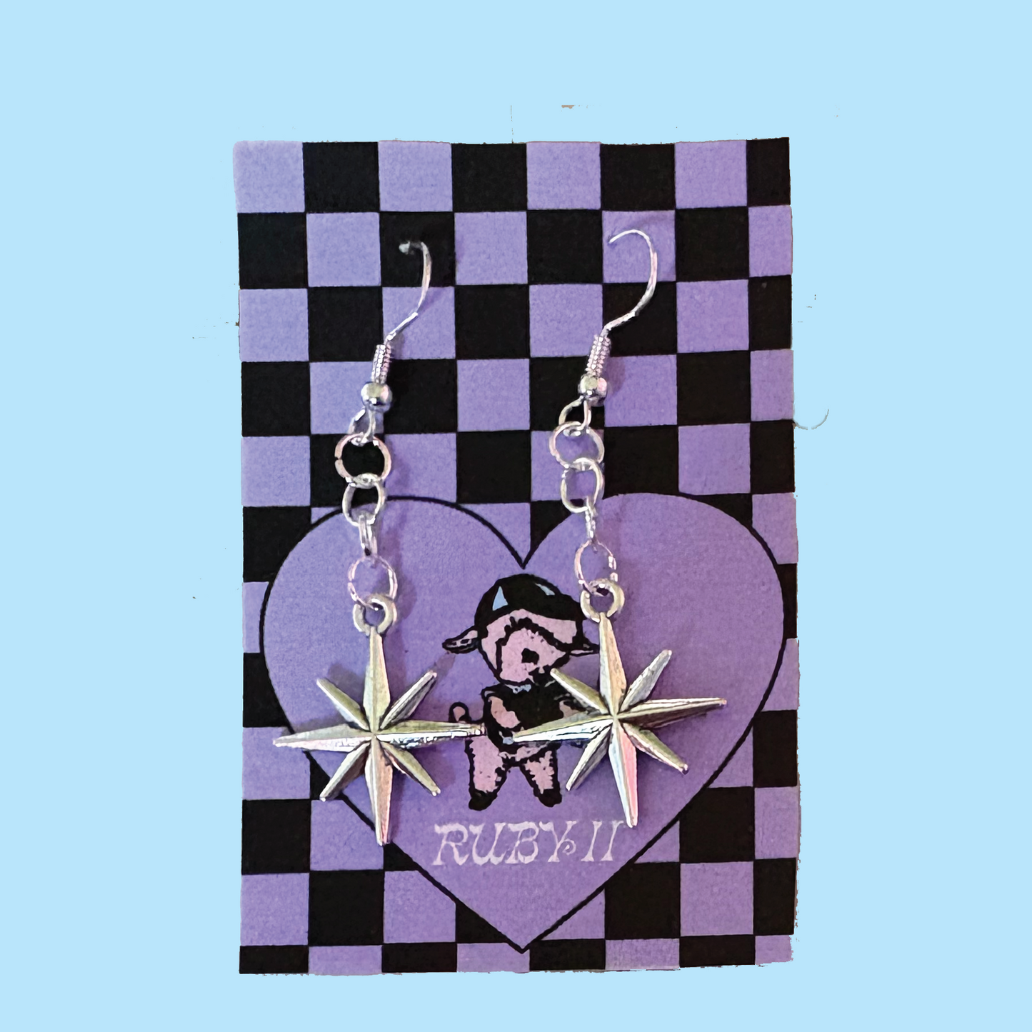 Silver Starburst Earrings