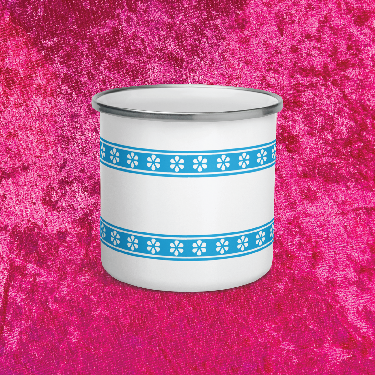 Blue Ribbon 12 oz Enamel Camp Mug