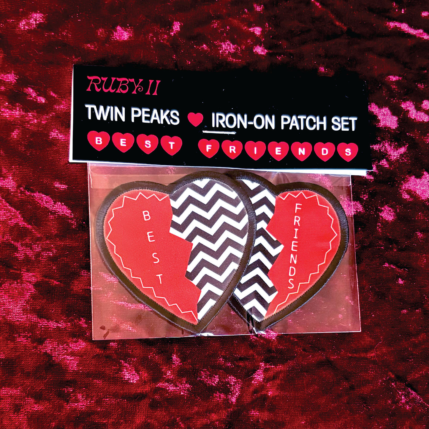 Twin Peaks Best Friends Iron-On Patch Set