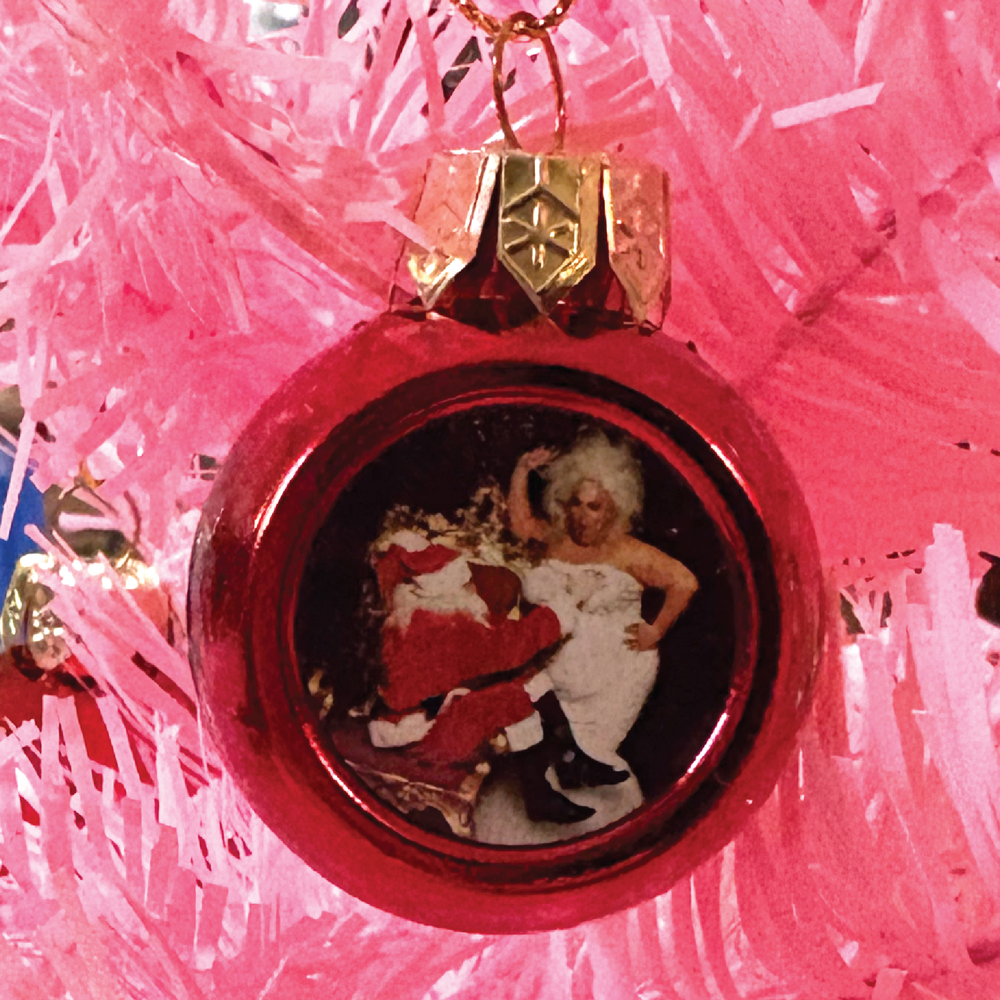 Divine & Santa Holiday Ornament