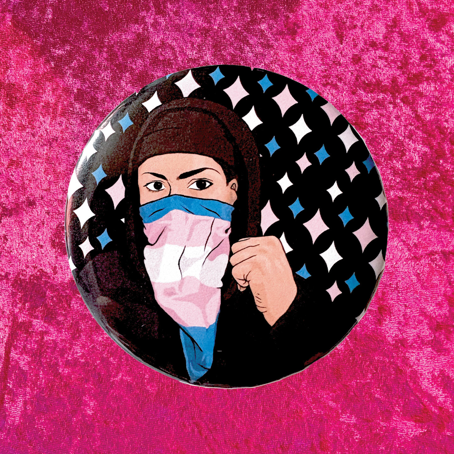 Solidarity 2.25" Pinback Button - Contribute to Prairieland Political Prisoners Commissary