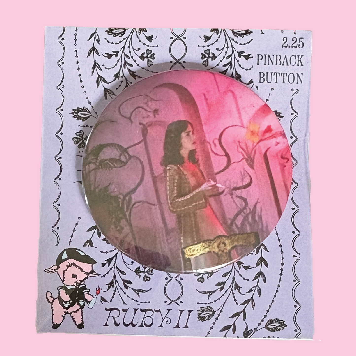 Pink Suspiria 2.25" Pinback Button