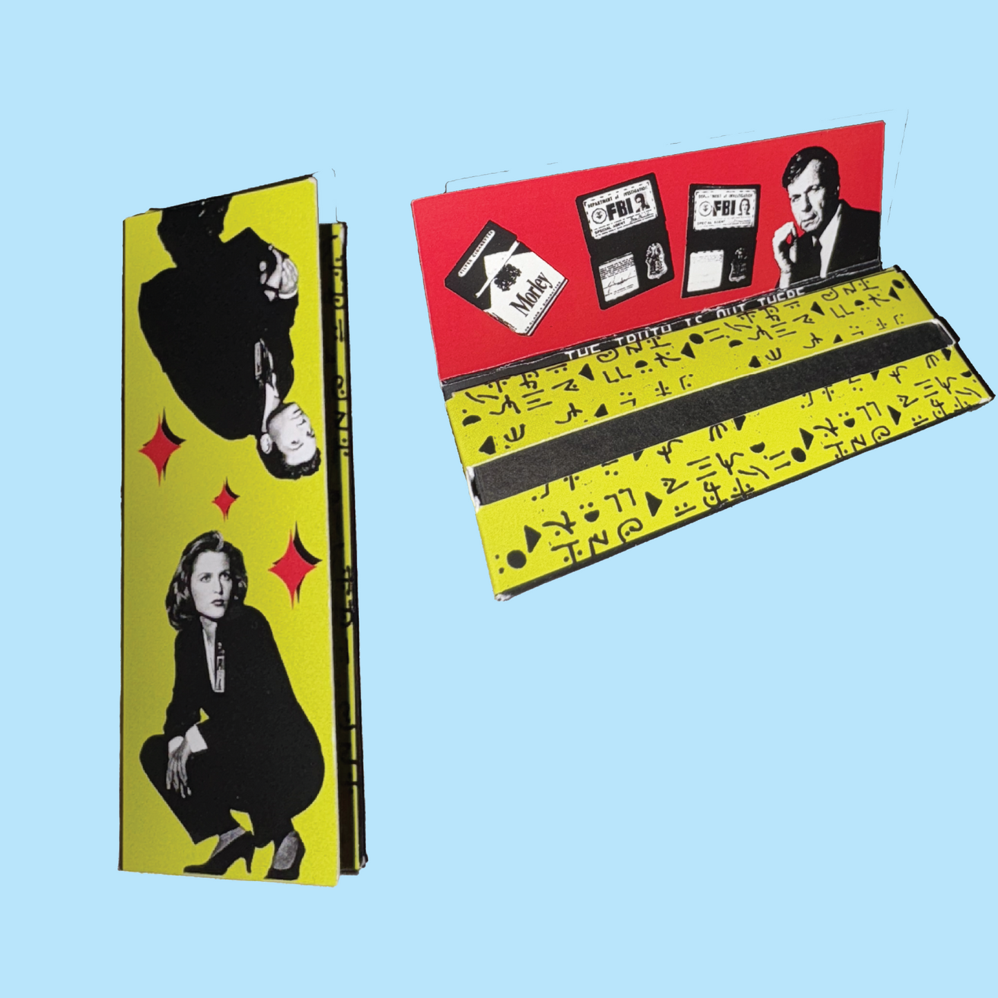 Rolling Paper & Matchbook Set - The X-Files / Mulder & Scully
