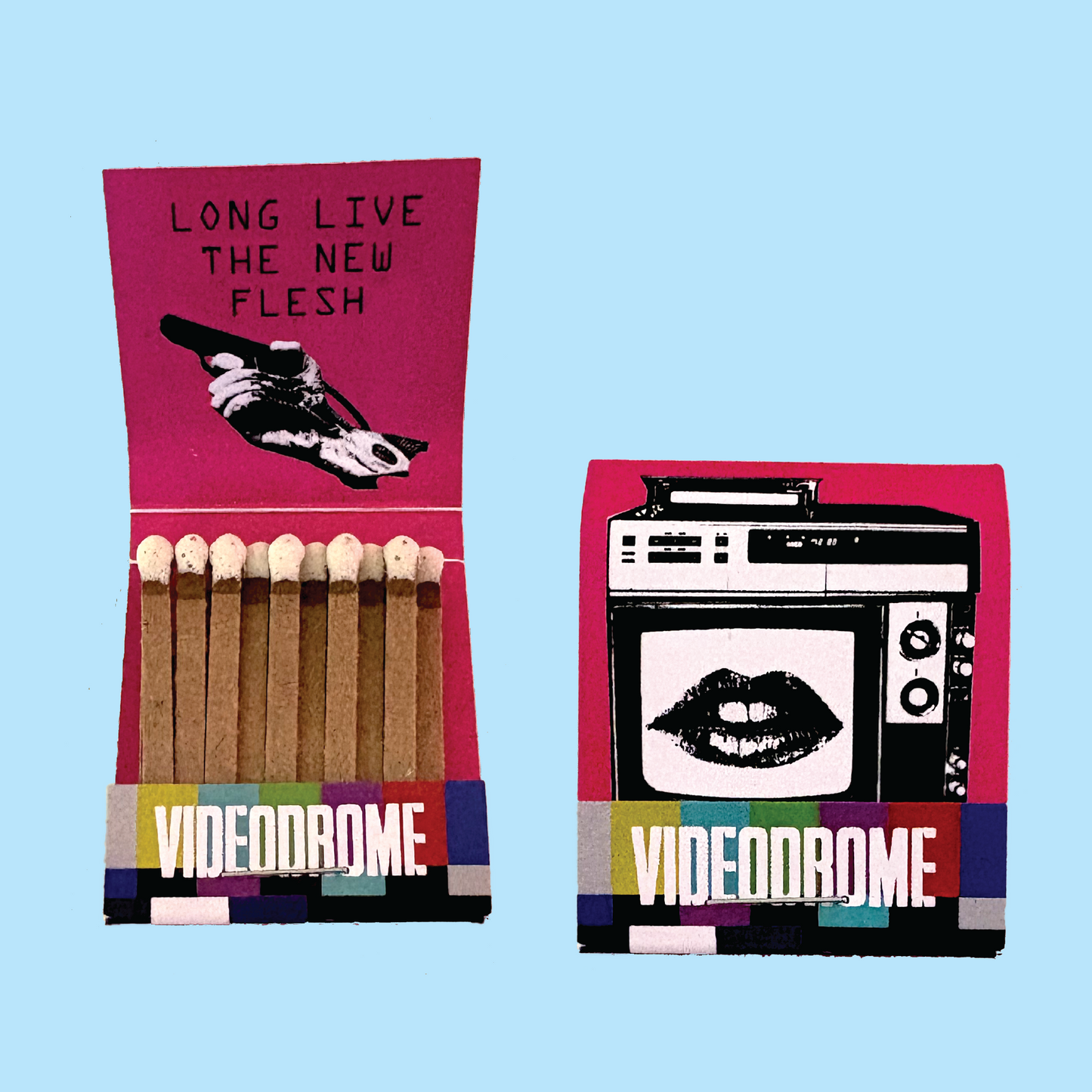 Rolling Paper & Matchbook Set - Videodrome