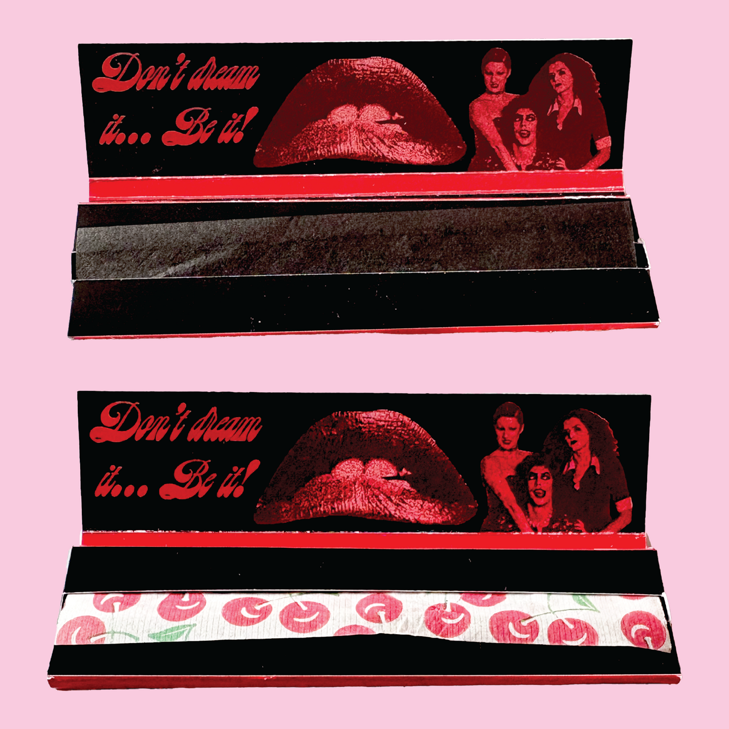 Rocky Horror Picture Show King Size Rolling Papers - Cherry Flavored or Black