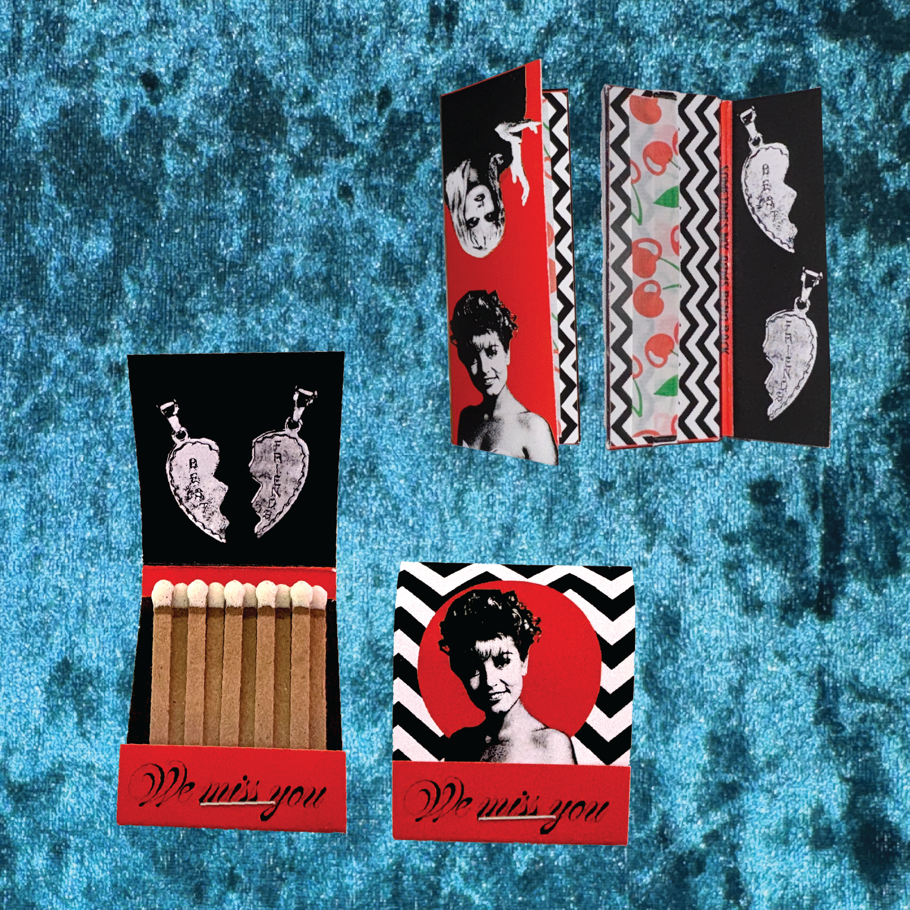 Twin Peaks Laura Palmer - Rolling Paper & Matchbook Set – Ruby II