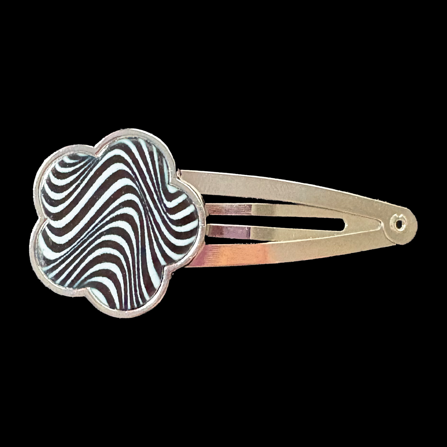 Trippy Flower Hair Clip