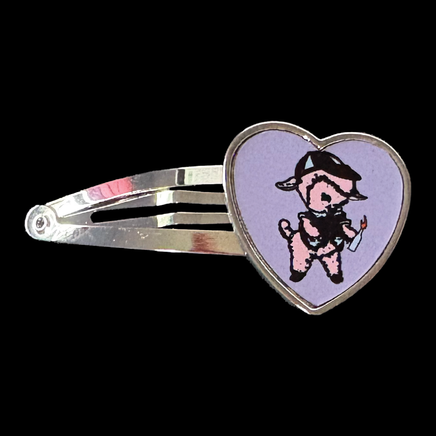Lil Lamb Heart Hair Clip