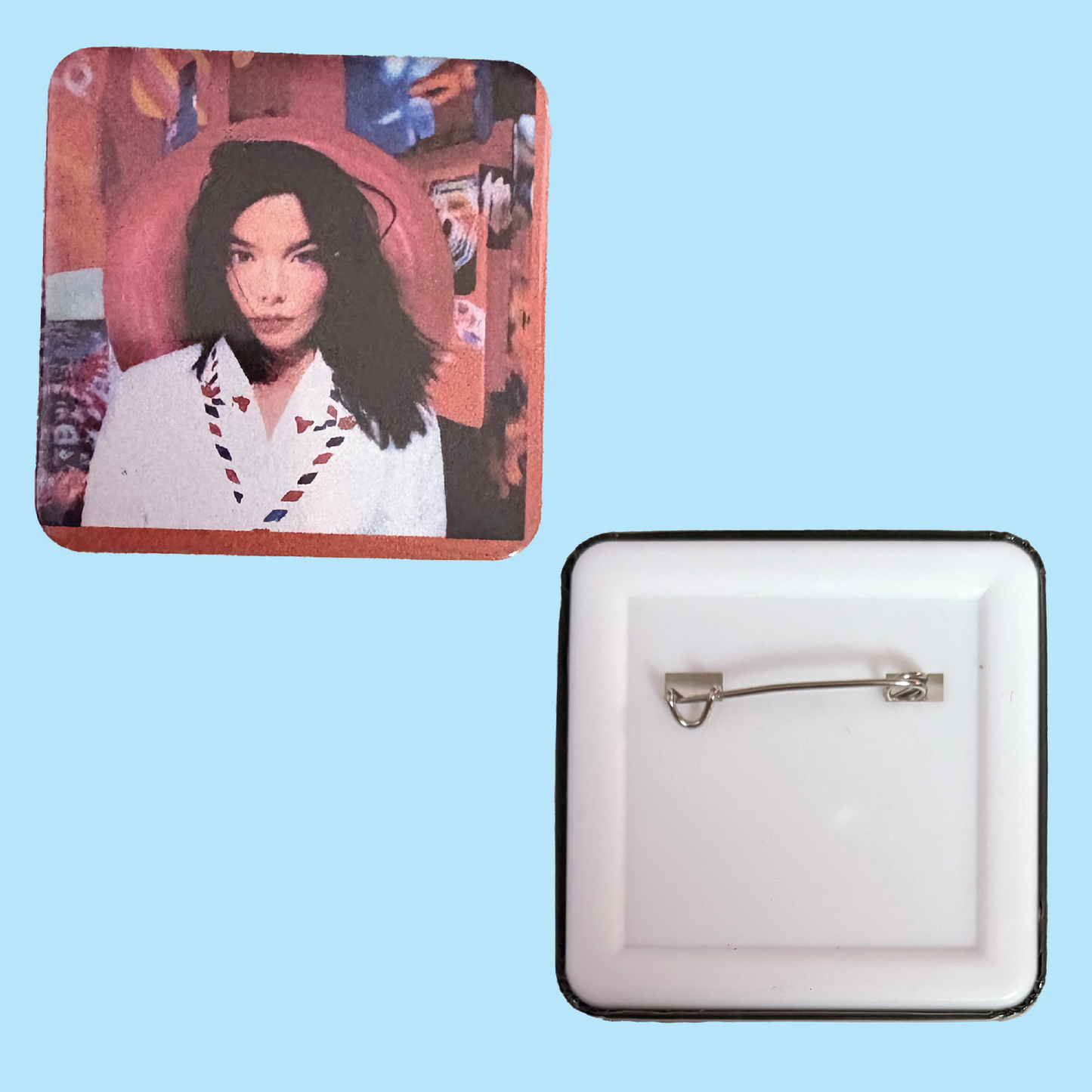 Bjork Post Album Pinback Button