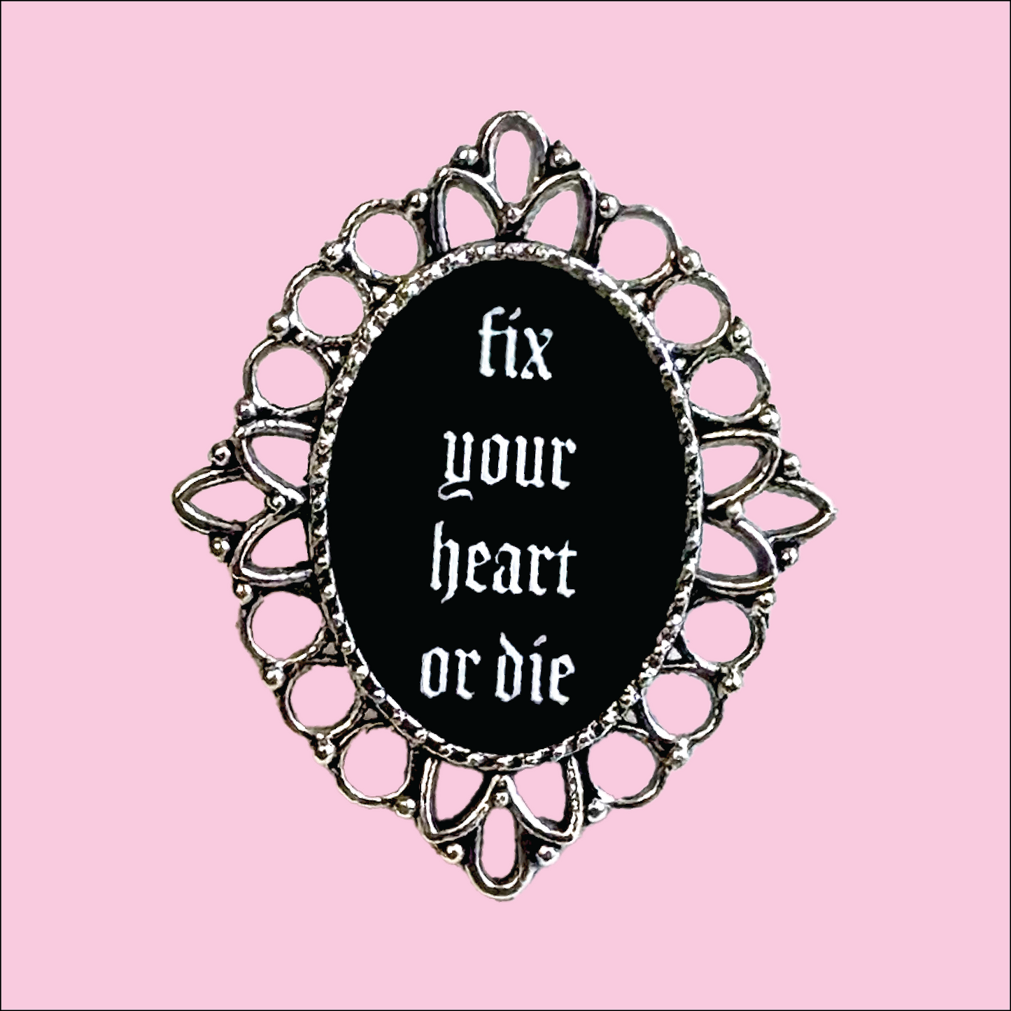 Fix Your Heart or Die Statement Ring
