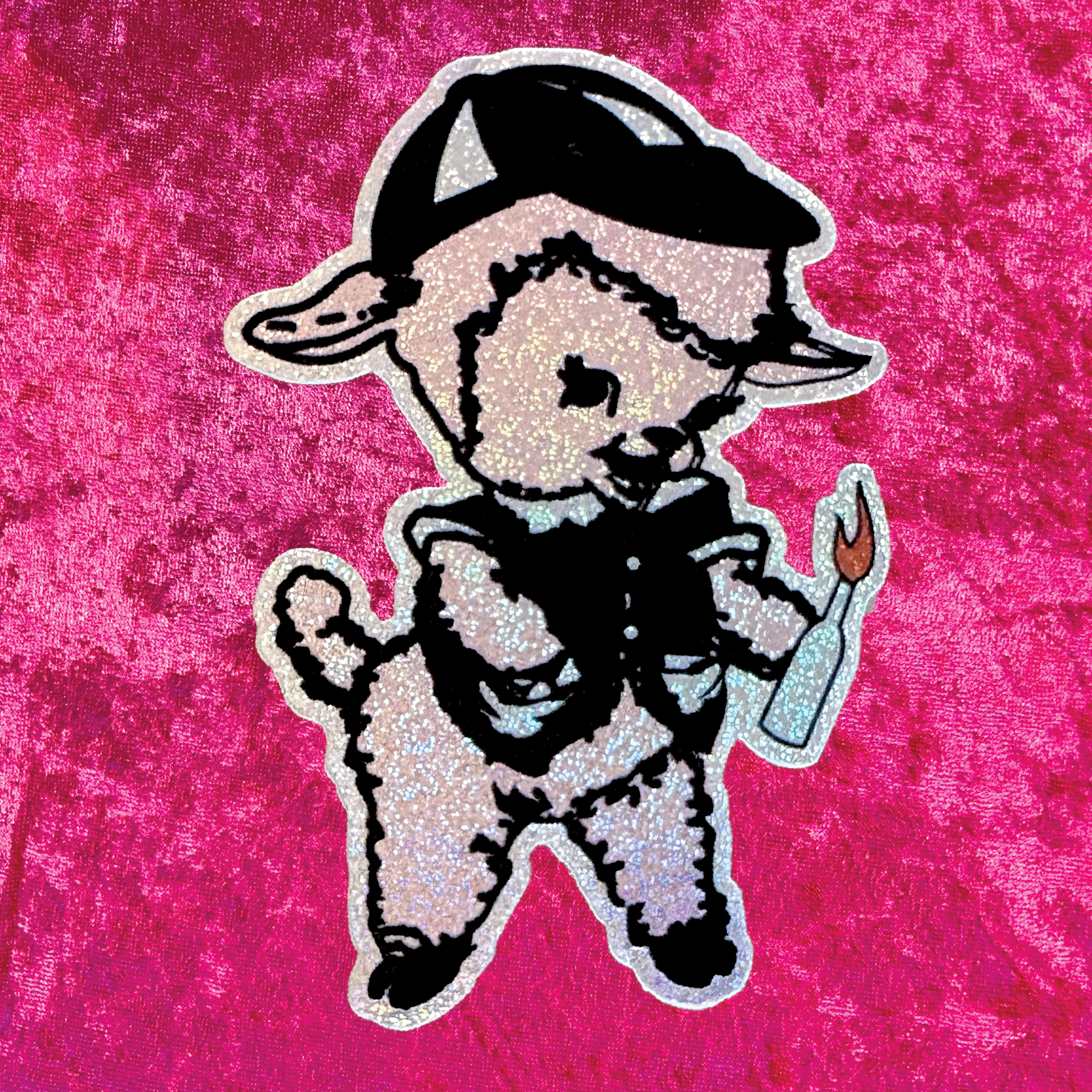 Lil Lamb Pixie Glitter Sticker – Ruby II