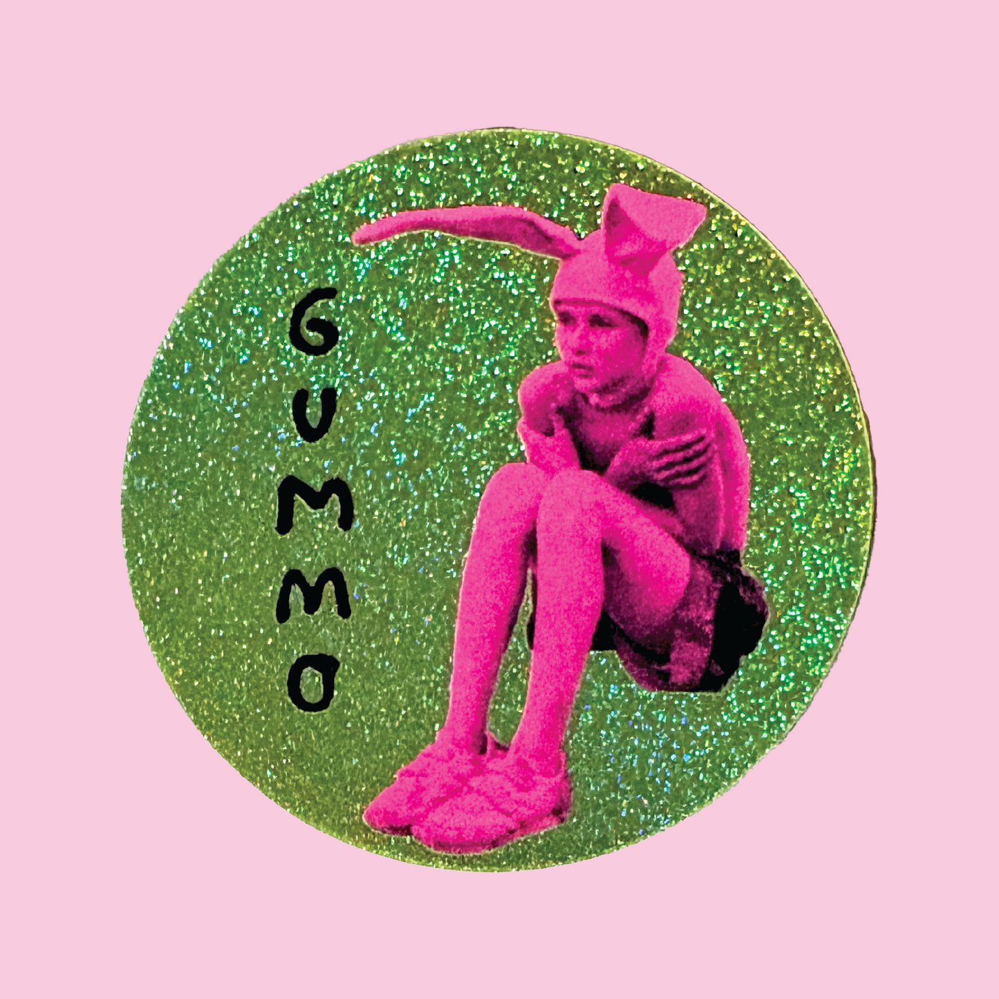 Gummo Bunny Boy Pixie Glitter Sticker