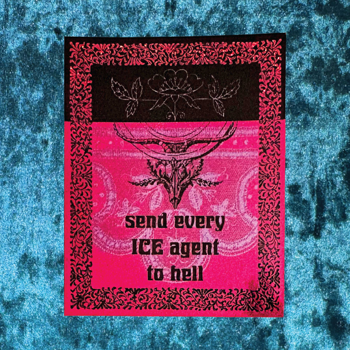 To Hell Pixie Glitter Sticker - Contribute to Carolina's GoFundMe
