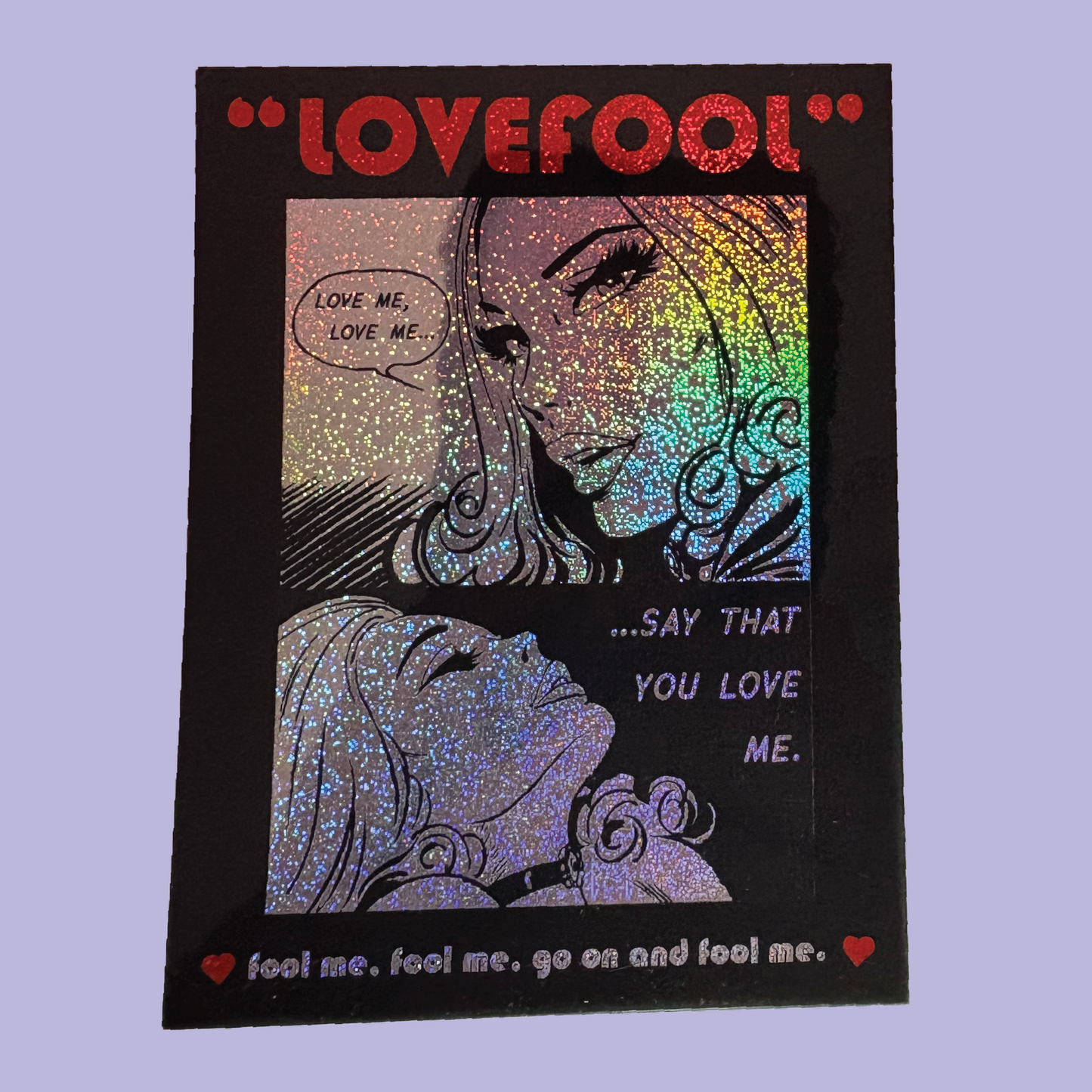 The Cardigans Lovefool Pixie Glitter Sticker