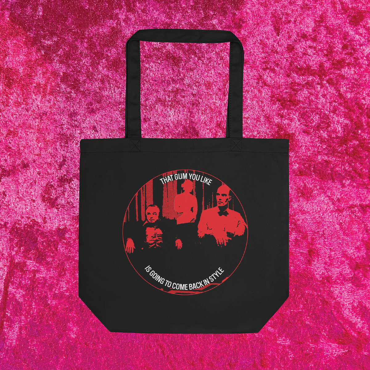 Twin Peaks That Gum You Like Black Cotton Tote Bag
