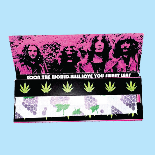 Black Sabbath Rolling Papers - Grape or Unflavored Black