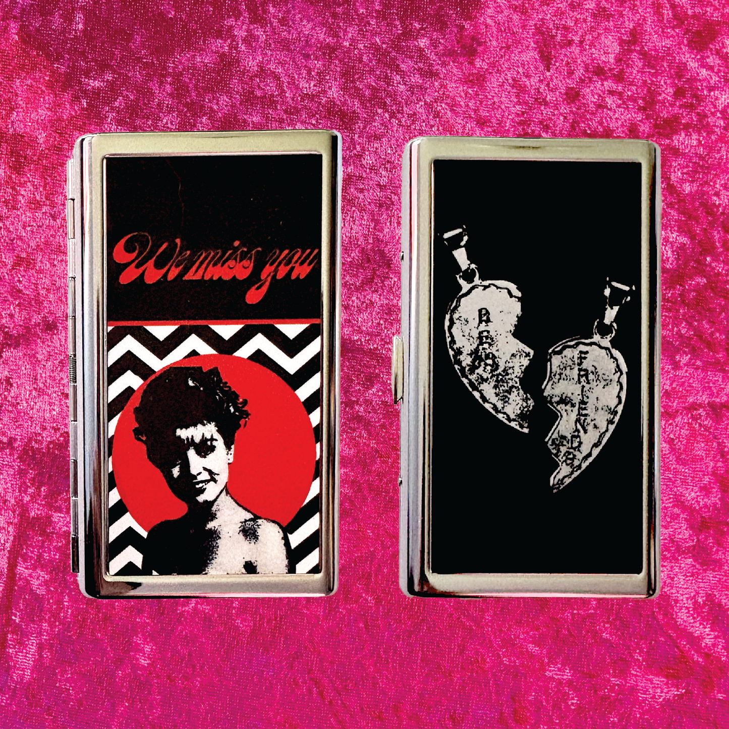 Laura Palmer Twin Peaks Metal Cigarette Case