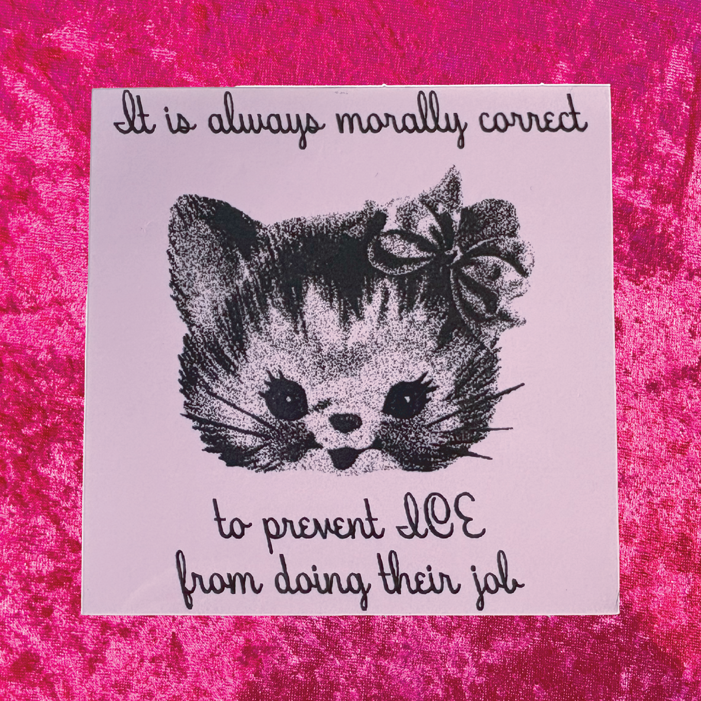 Morally Correct Sticker - Contribute to Carolina's GoFundMe