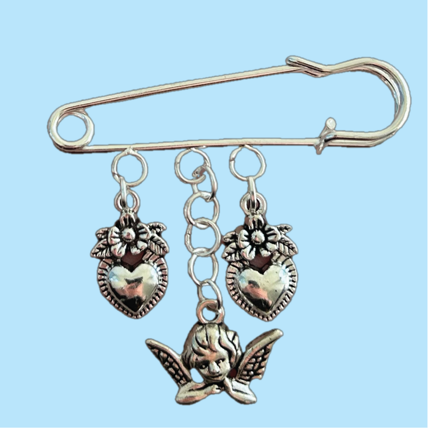 Cherub Charm Pin