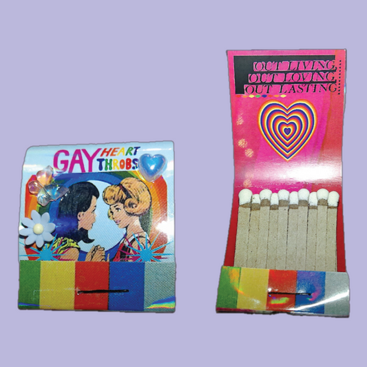 Gay Heart Throbs Matchbook