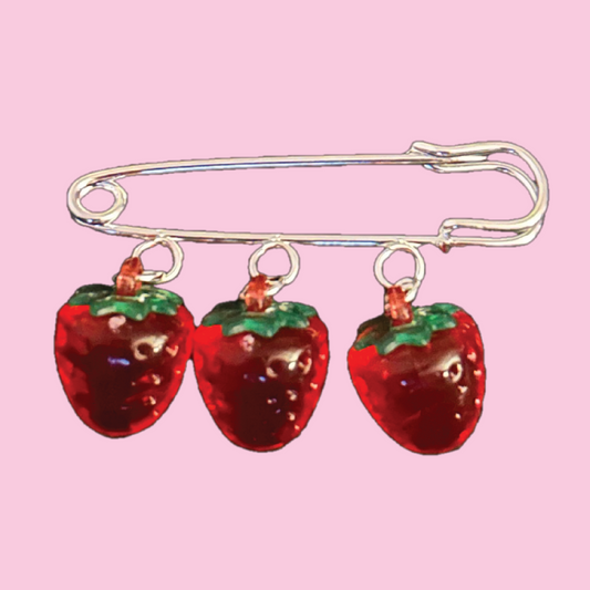 Strawberry Charm Pin