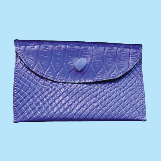 Purple Reptile Card Wallet