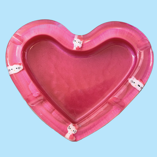 Pink Hello Kitty Heart Ashtray