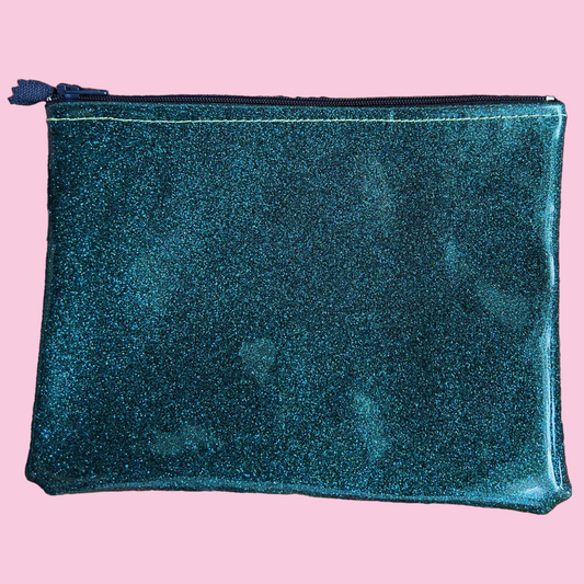 Accessory Bag - Green Glitter Vinyl