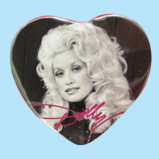 Dolly Parton Heart Pinback Button