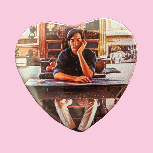 Townes Van Zandt Heart Pinback Button