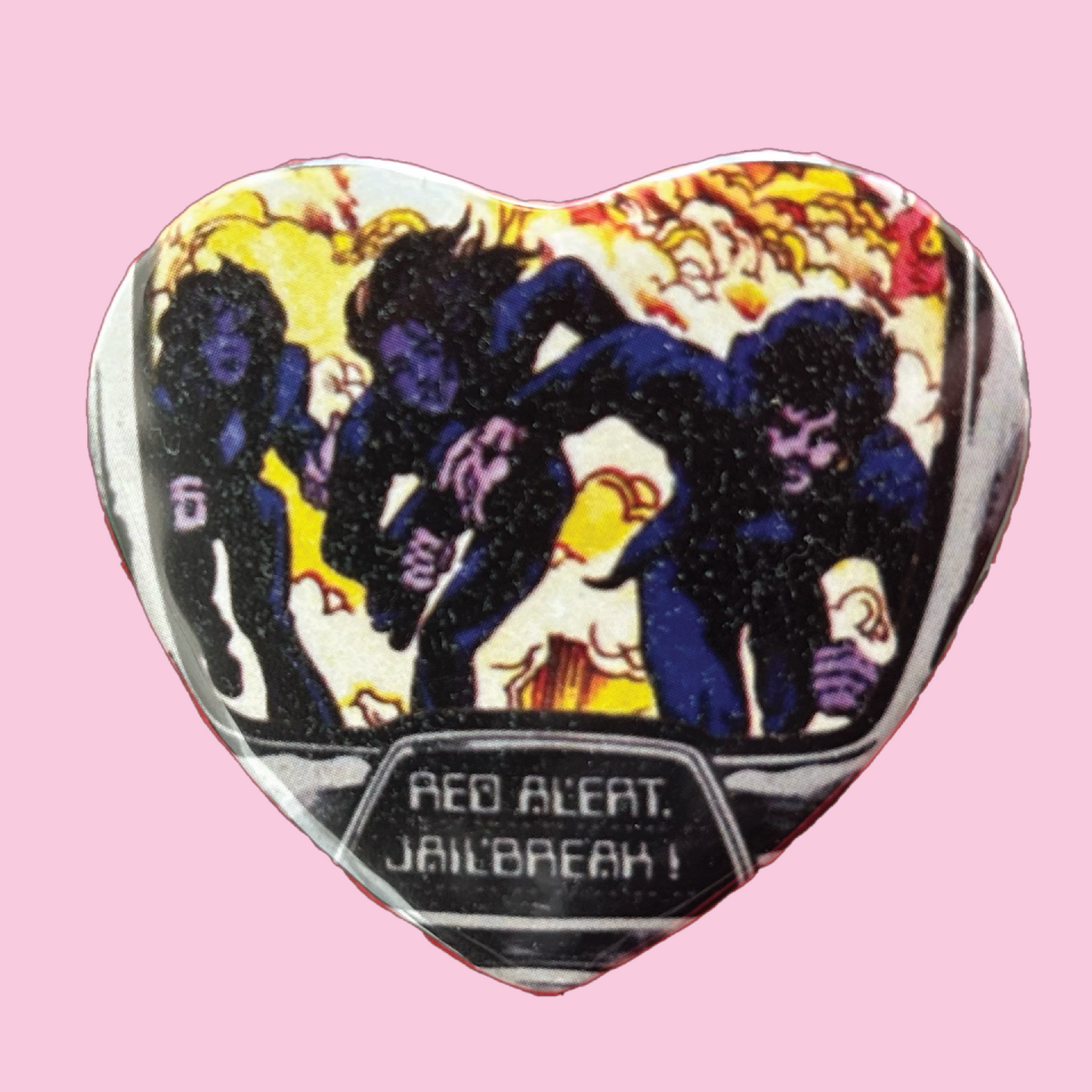 Thin Lizzy Jailbreak Heart Pinback Button