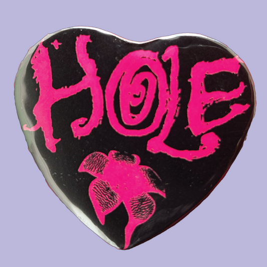 Hole Heart Pinback Button